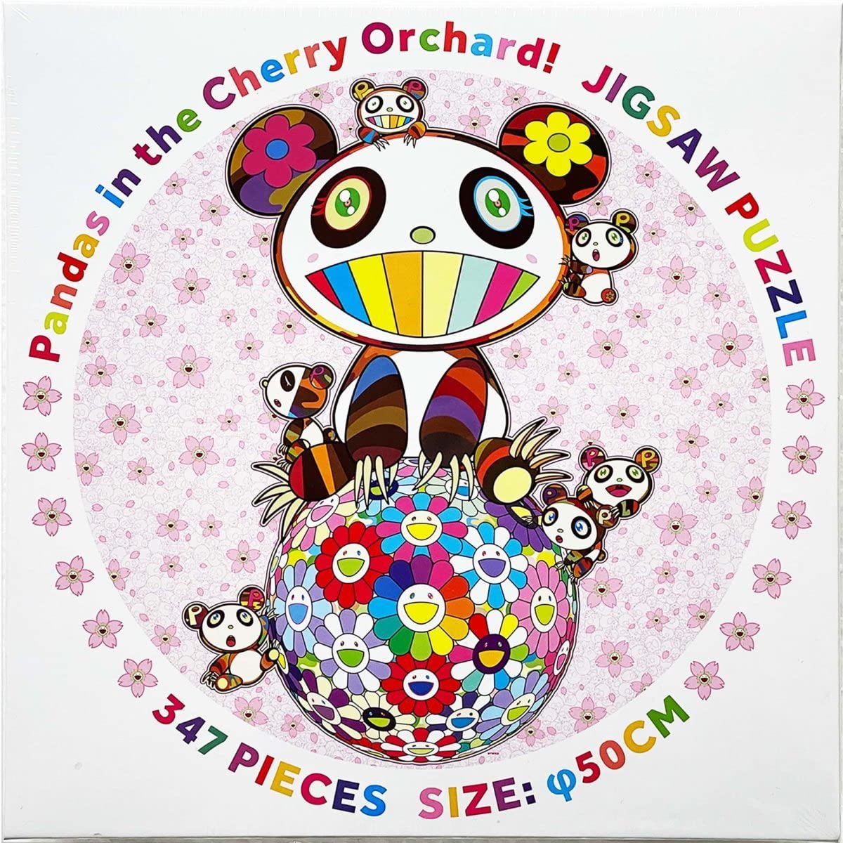 4個 村上隆 パズル Pandas in the Cherry Orchard! Amazon | 347pcs Pandas in the Cherry Orchard 村上隆 ジグソーパズル